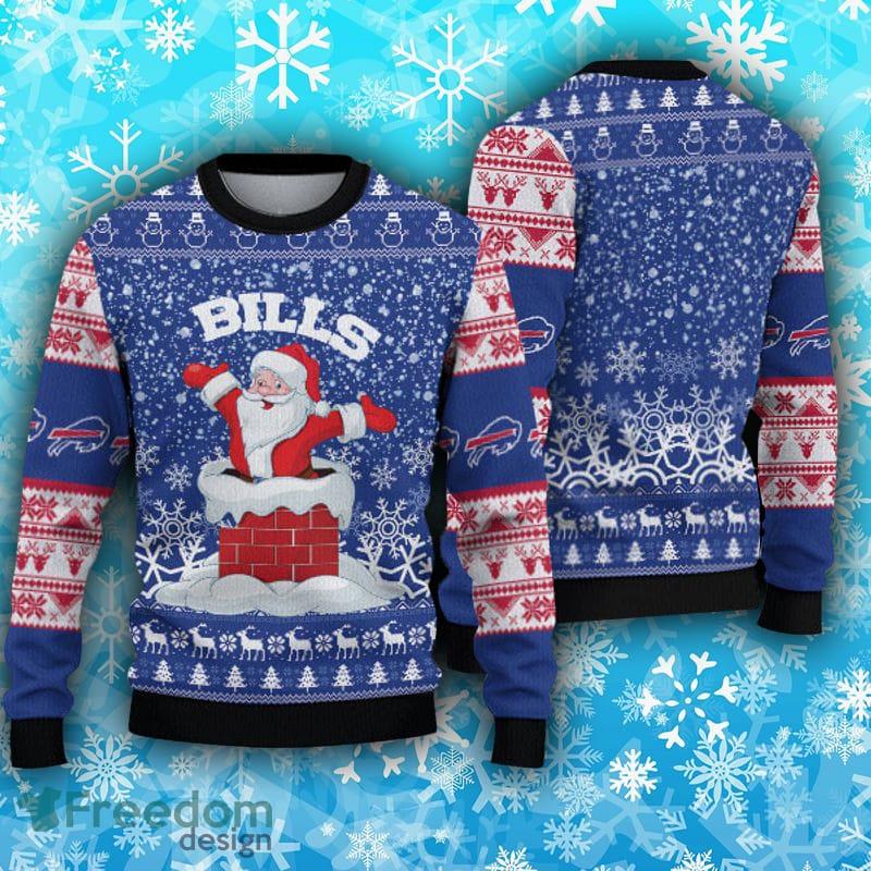 Buffalo-Bills-Fans-Santa-Claus-Pattern-Ugly-Christmas-Sweater-Gift