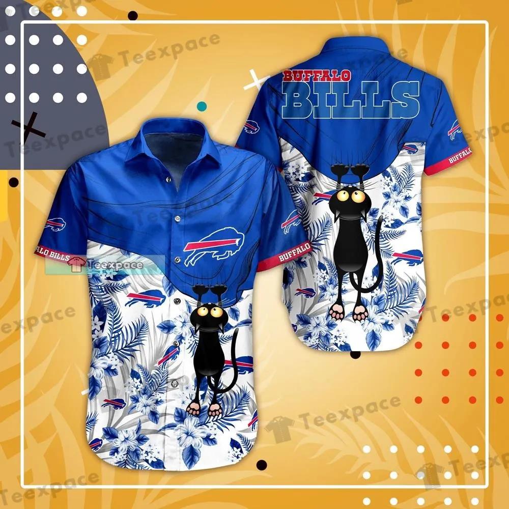 Buffalo-Bills-Floral-Black-Cat-Hawaiian-Shirt