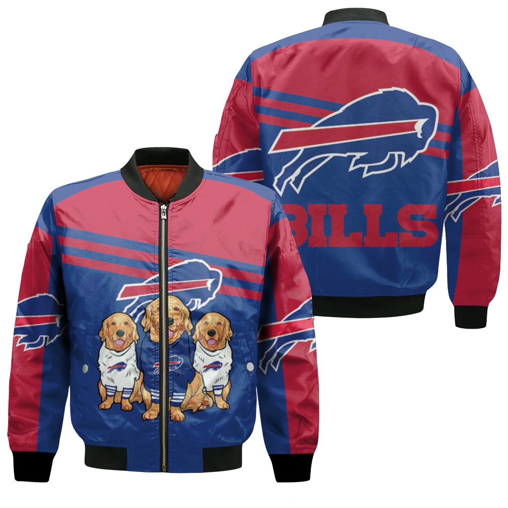 Buffalo-Bills-Golden-Retriever-2020-Afc-East-Champions-Bomber-Jacket-custom-fan