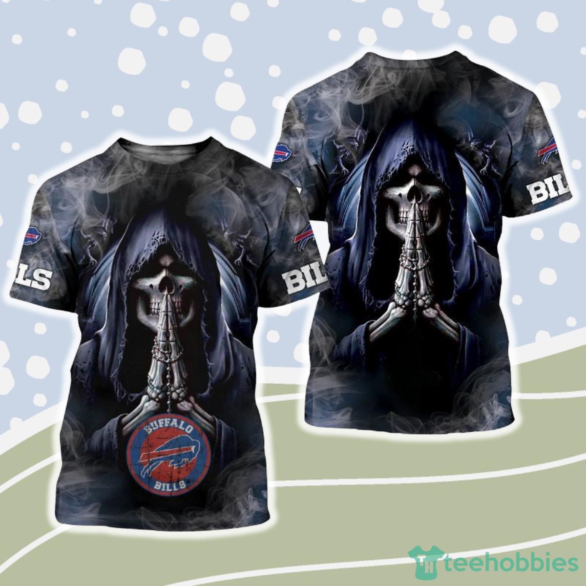 Buffalo-Bills-NFL-3D-Shirt-Background-Skull-Smoke-gift-for-fan