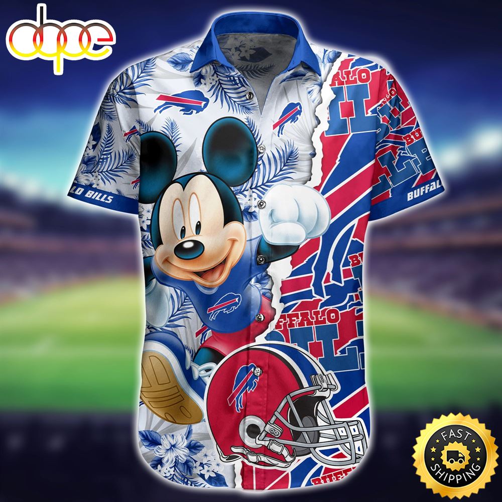 Buffalo-Bills-NFL-Mickey-Graphic-Tropical-3D-Printed-Gift-For-Men-Women-Hawaiian-Shirt
