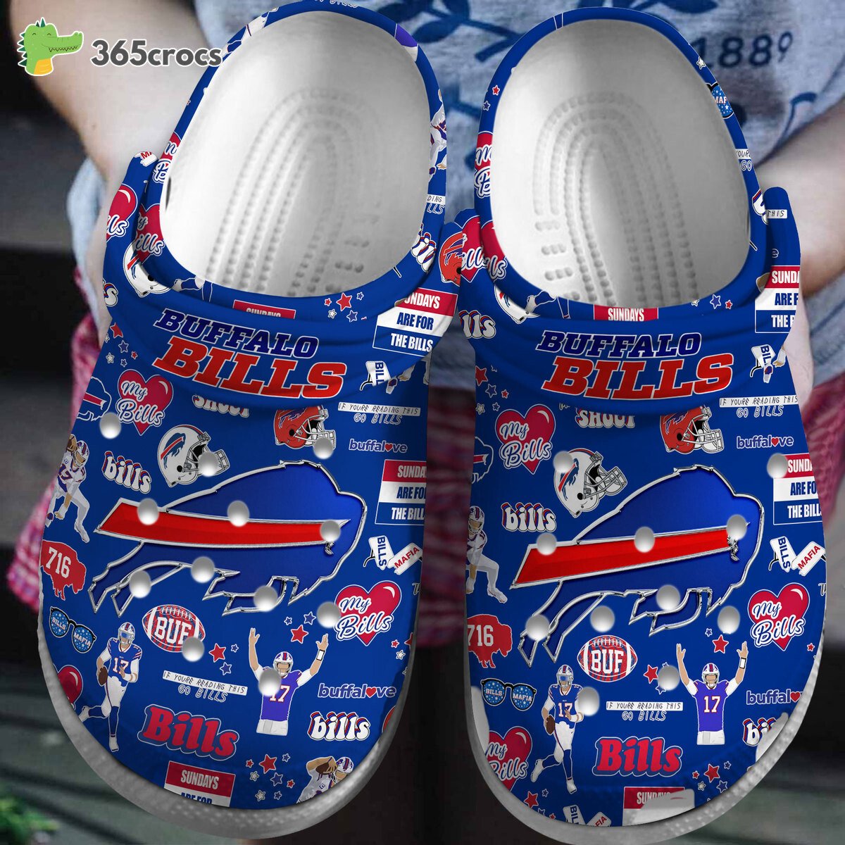 Buffalo-Bills-NFL-Team-Spirit-Comfortable-Crocs-Clogs-Shoes-Series-Collection-New