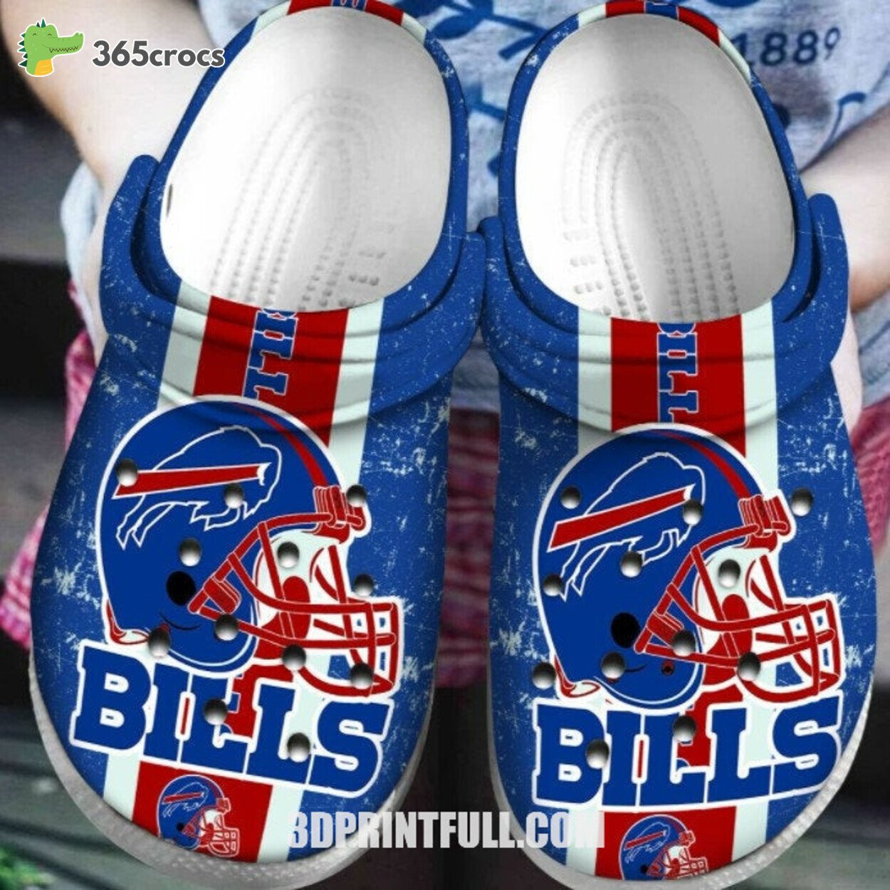 Buffalo-Bills-NFL-Themed-Comfortable-Clog-Shoes-Distinct-Fan-Design