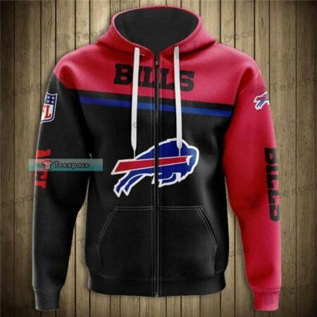 Buffalo-Bills-Red-Basic-Zipper-Hoodie_1