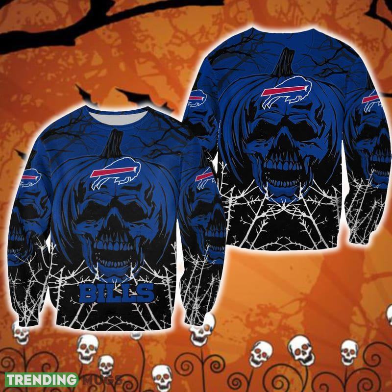 Buffalo-Bills-Skull-Pumpkin-Halloween-Handmade-3D-Ugly-Sweater-For-Men-And-Women-Gift-Christmas