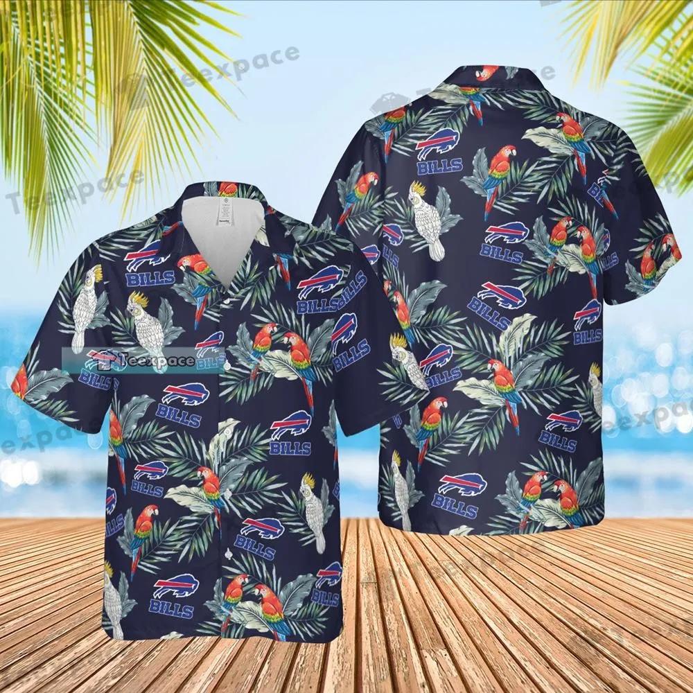 Buffalo-Bills-Summer-Parrot-Pattern-Hawaiian-Shirt