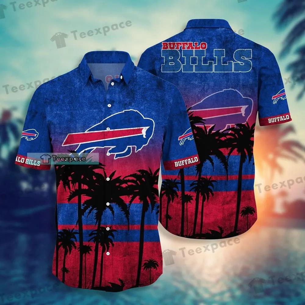 Buffalo-Bills-Sunset-Beach-Sillhoute-Hawaii-Shirt