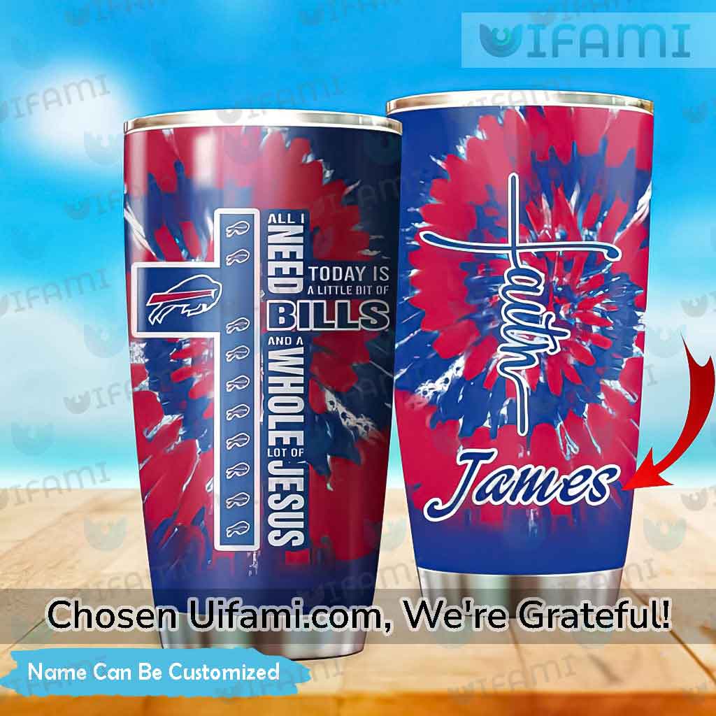 Buffalo-Bills-Tumbler-Cup-Personalized-Exciting-Jesus-All-I-Need-Bills-Gift-for-fan