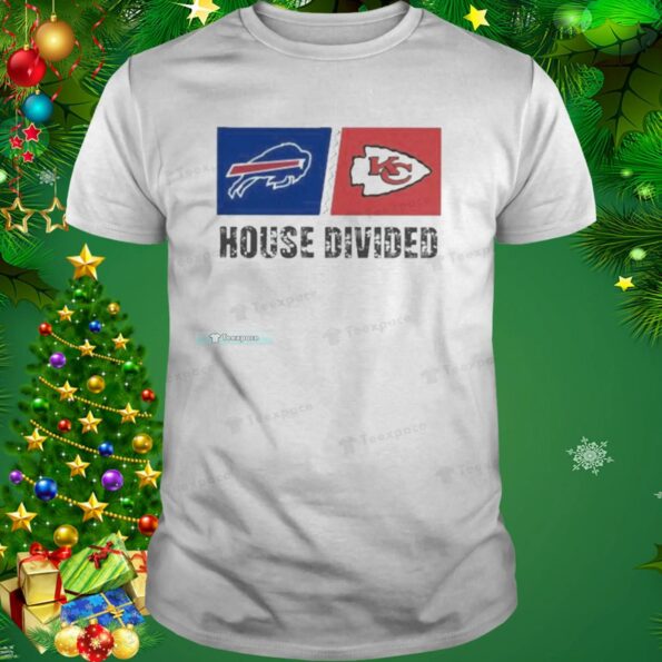 Buffalo-Bills-Vs-Kansas-City-Chiefs-House-Divided-Shirt