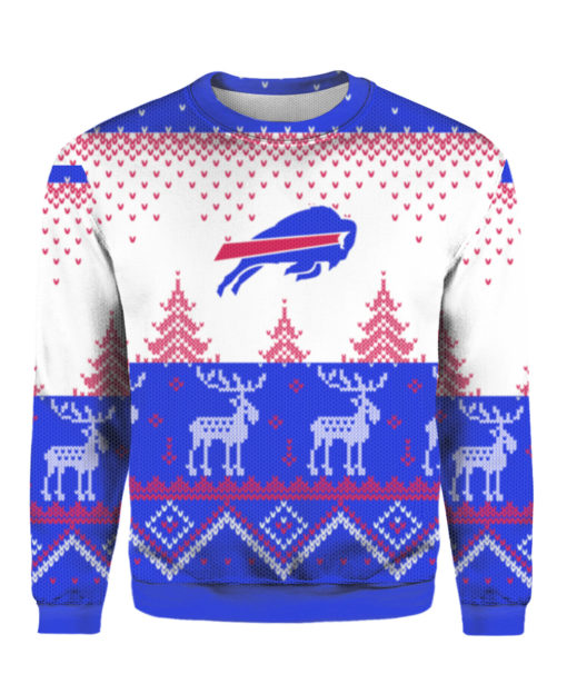 Buffalo Bills nfl Big Logo Knit Ugly Pullover Christmas Sweater