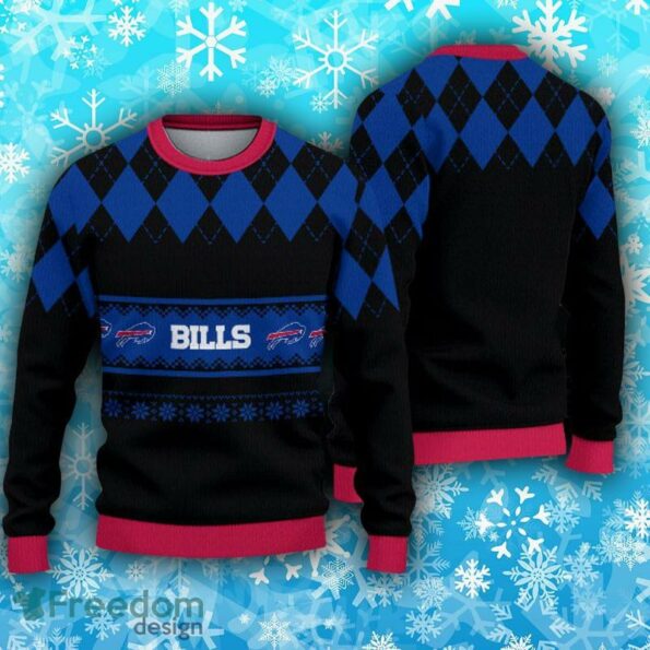Buffalo-Bills-nfl-Fans-Caro-Pattern-3D-Ugly-Christmas-Sweater-Gift