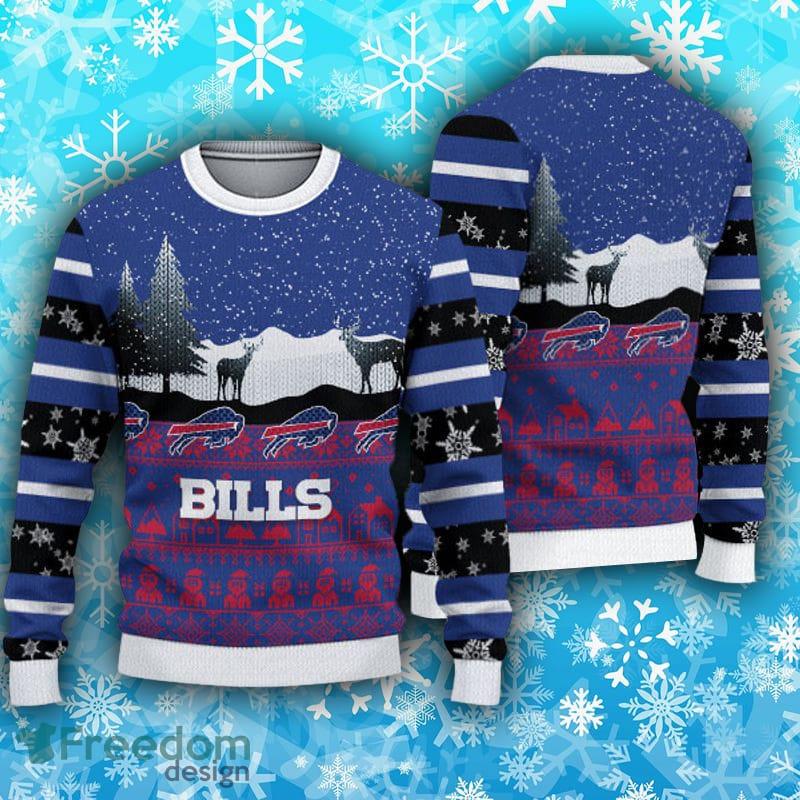 Buffalo-Bills-nfl-Fans-Reindeers-Pattern-3D-Ugly-Christmas-Sweater-Gift-for-fans