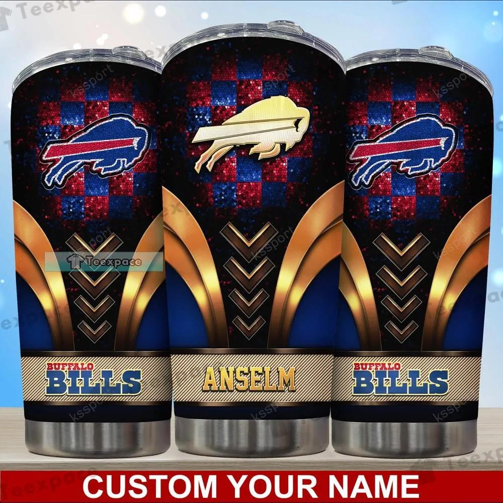 Custom-Buffalo-Bills-Golden-Football-Champions-Tumbler