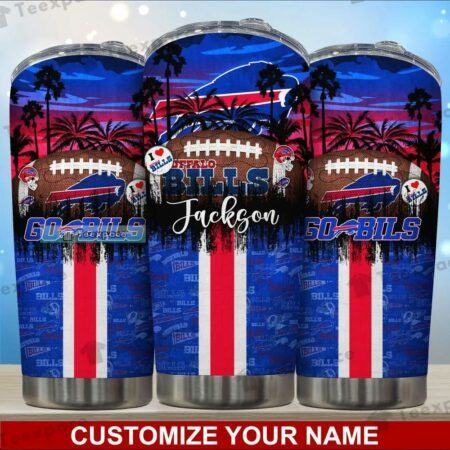 Custom-Buffalo-Bills-Tropical-Beach-Football-Tumbler