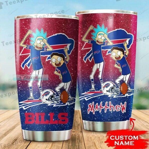 Custom-Name-Buffalo-Bills-Rick-And-Morty-Cartoon-Tumbler