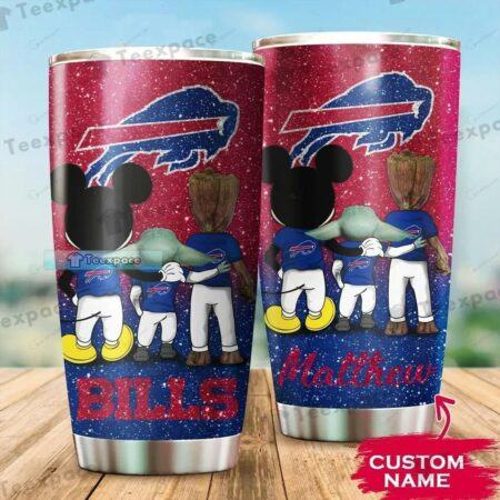 Custom-Name-Buffalo-Bills-Special-Grogu-Mickey-Groot-Glitter-Football-Tumbler