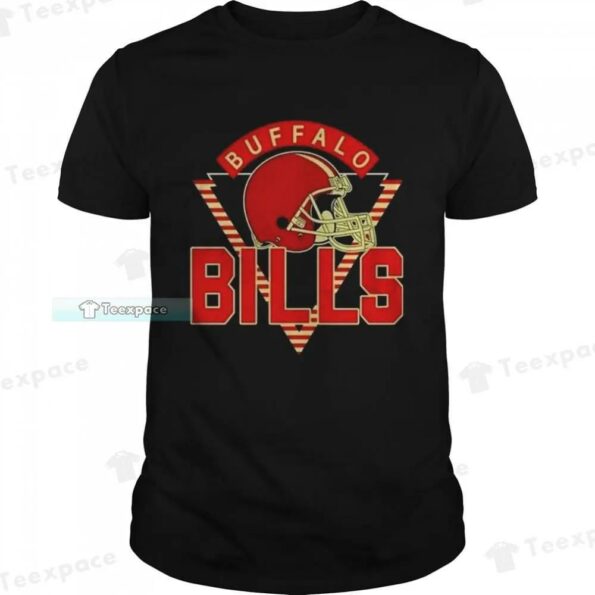 Football-Helmet-Vintage-Style-Buffalo-Bills-Shirt