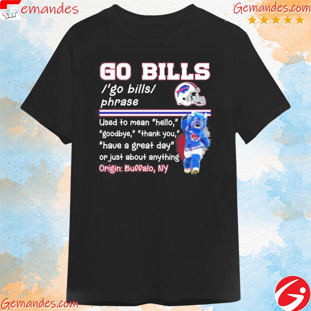 Go-Bills-Phrase-Origin-Buffalo-Bills-NY-2023-t-Shirt