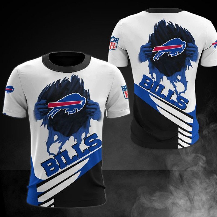 NFL-Buffalo-Bills-Blue-Logo-White-Graphic-T-Shirt