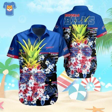NFL-Buffalo-Bills-Hawaiian-Shirt-Pineapple-Pattern-Beach-Gift-For-Friend