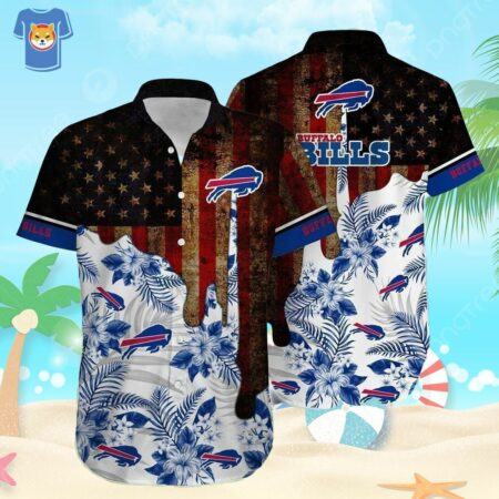NFL-Buffalo-Bills-Hawaiian-Shirt-Vintage-Us-Flag-Beach-Gift-For-Friend