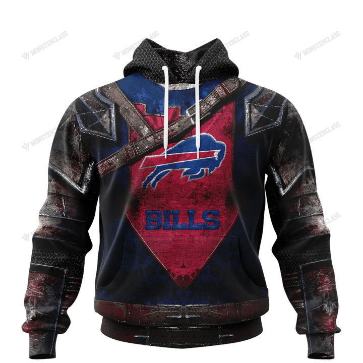 [New] Buffalo Bills nfl Warrior customized 3D hoodie custom name