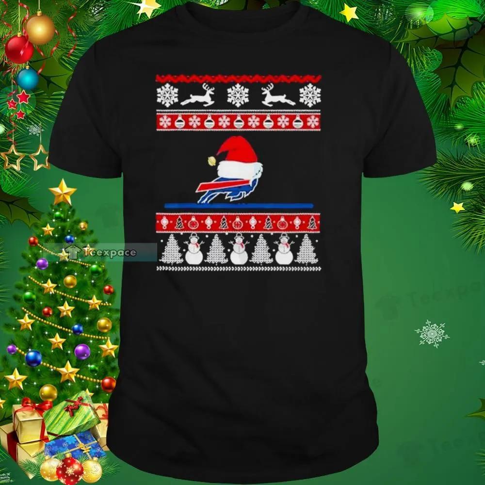 Santa-Hat-Ugly-Christmas-Buffalo-Bills-Shirt