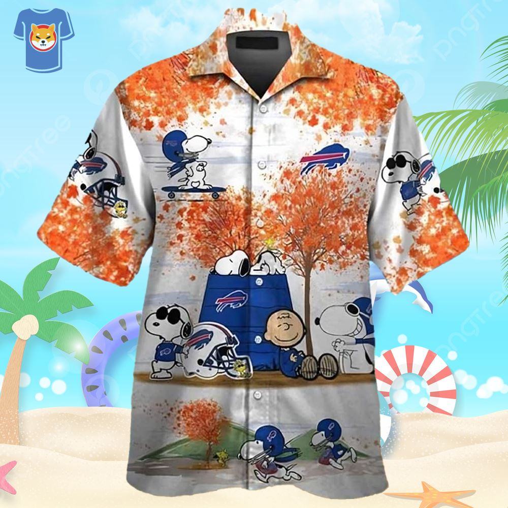 Snoopy-Charlie-Brown-Autumn-Tree-Buffalo-Bills-Hawaiian-Shirt