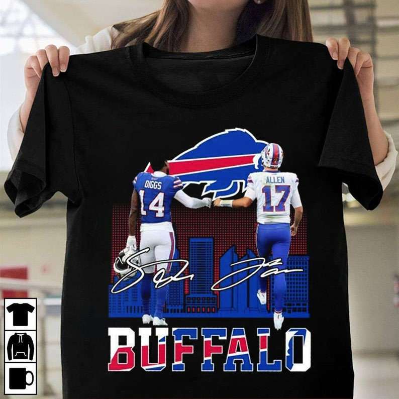 diggs-and-allen-signature-t-shirt-Buffalo-Bills-afc-National-Football-Team