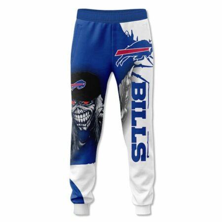 Buffalo-Bills-Mens-Casual-3D-Sweatpants-skull-football-Tracksuit-for-fan