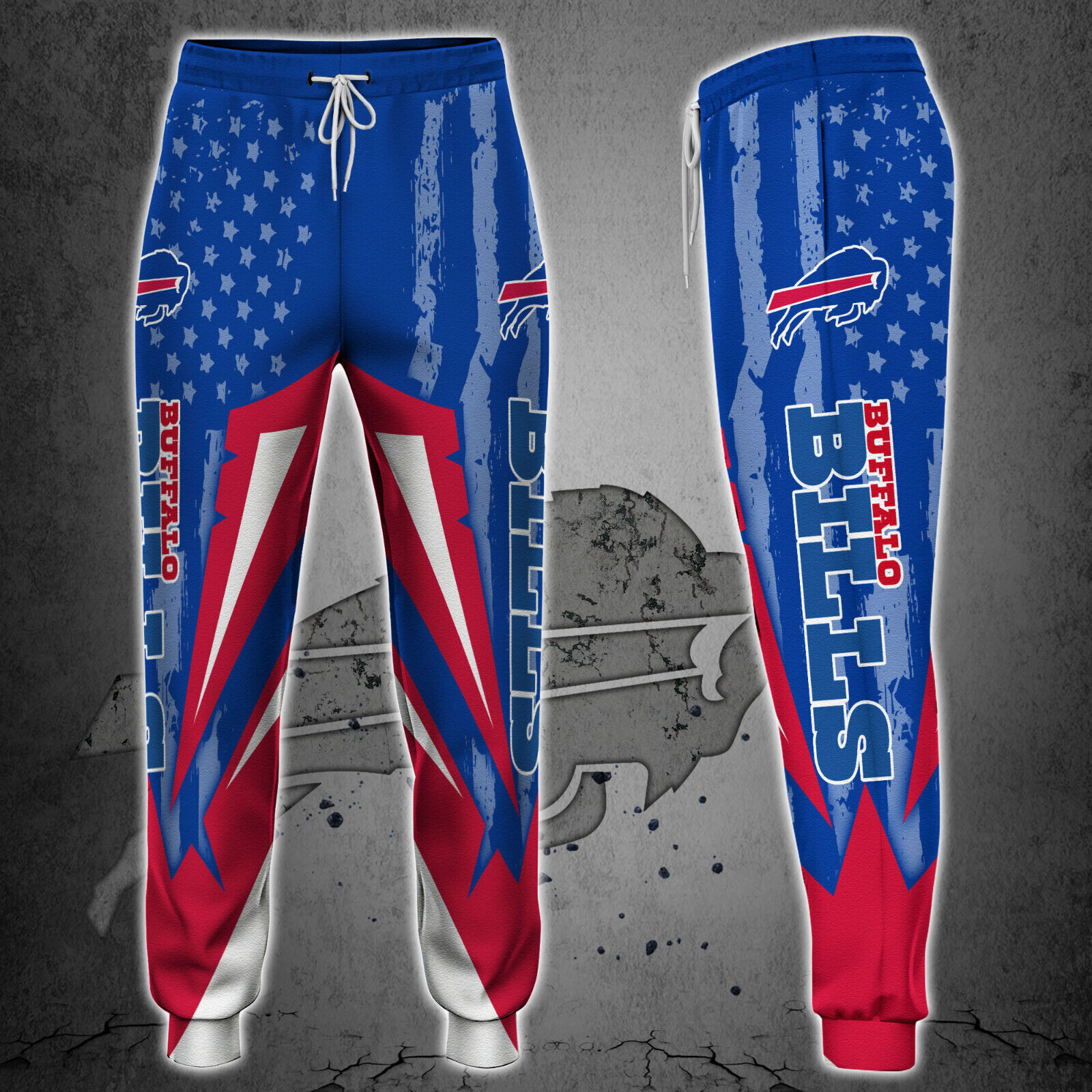 Buffalo-Bills-Mens-Sweatpants-american-flag-Casual-Drawstring-Trousers-Training-Pants-Fan-Gift