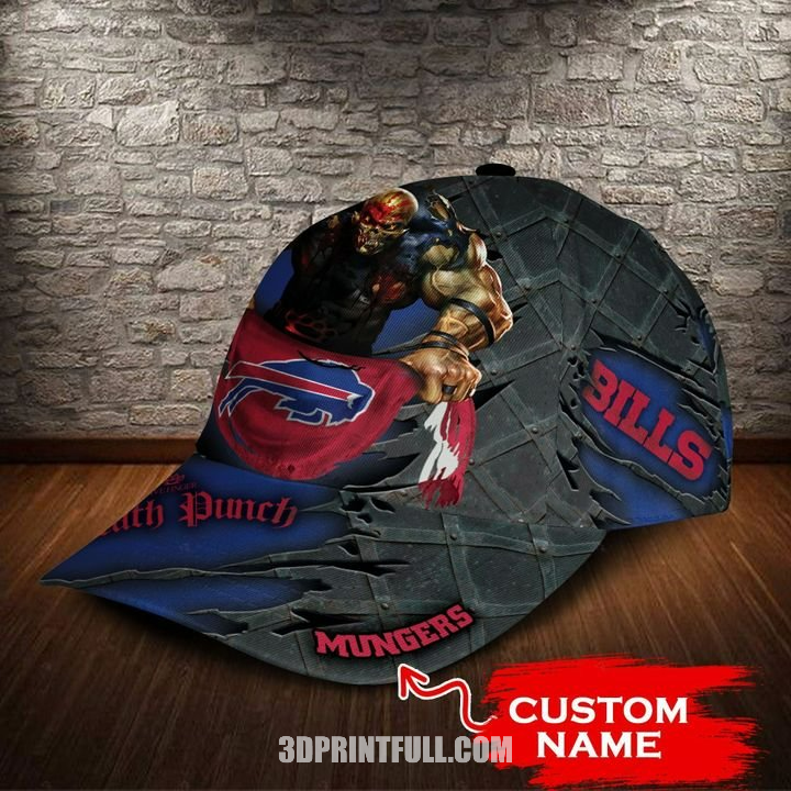 Buffalo-Bills-NFL-Personalize-name-3D-zombie-cap