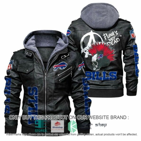 Buffalo-Bills-NFL-Punk’s-Not-Dead-Skull-hoodie-mens-Leather-Jacket-1