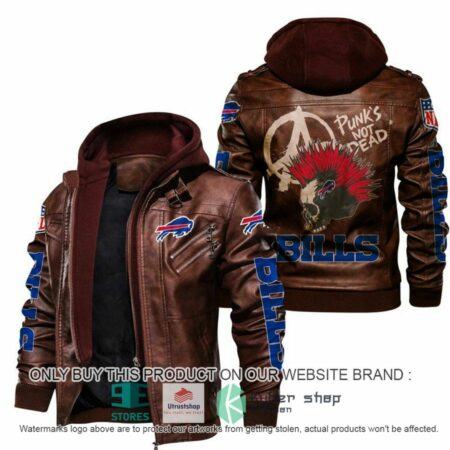 Buffalo-Bills-NFL-Punk's-Not-Dead-Skull-hoodie-mens-Leather-Jacket