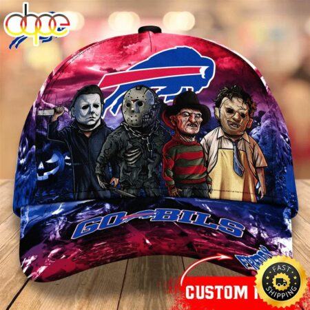 Buffalo-Bills-Nfl-Personalized-Trending-Cap-Mixed-Horror-Movie-Characters