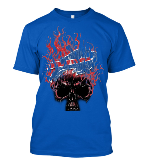 Buffalo-Bills-fire-skull-T-Shirt-for-fan