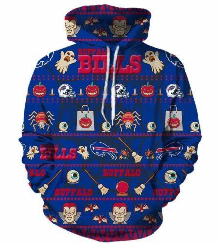 Halloween-pattern-3D-Buffalo-Bills-Hoodies-football-Pullover-Blue-Hoodie