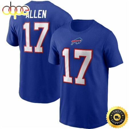 Josh-Allen-Buffalo-Bills-Name-Number-Royal-T-shirt