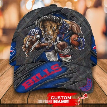 NFL-Buffalo-Bills-3D-Mascot-Cap-Classic-Custom-Name