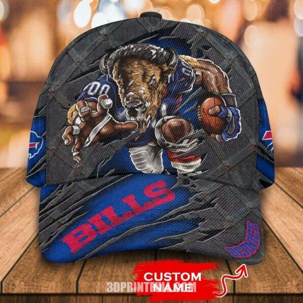 NFL-Buffalo-Bills-3D-Mascot-Cap-Classic-Custom-Name