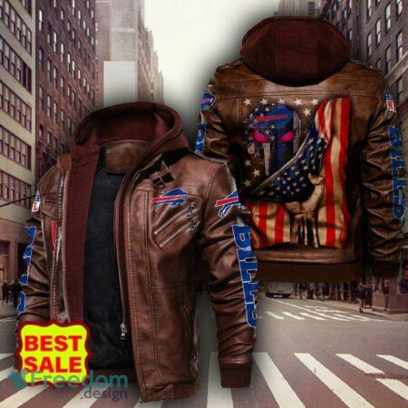 NFL-Buffalo-Bills-Punisher-american-flag-Leather-Jacket-Men-And-Women