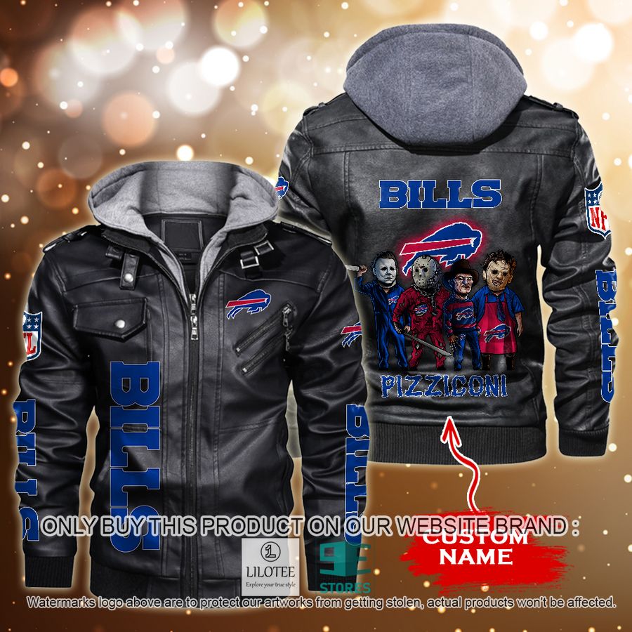 Personalized-name-NFL-Horror-team-killer-Characters-Buffalo-Bills-Leather-Jacket