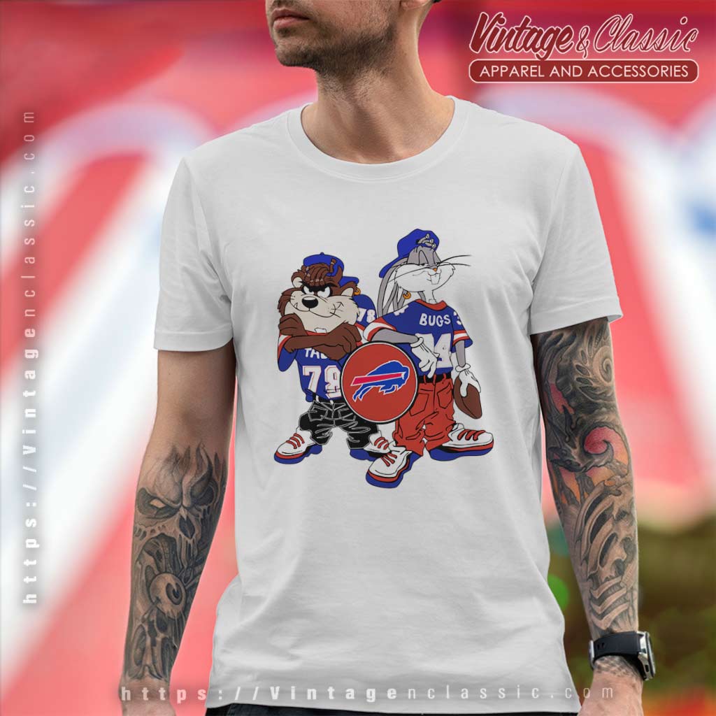 Vintage-Taz-Bugs-Bunny-Kris-Kross-Buffalo-Bills-Shirt
