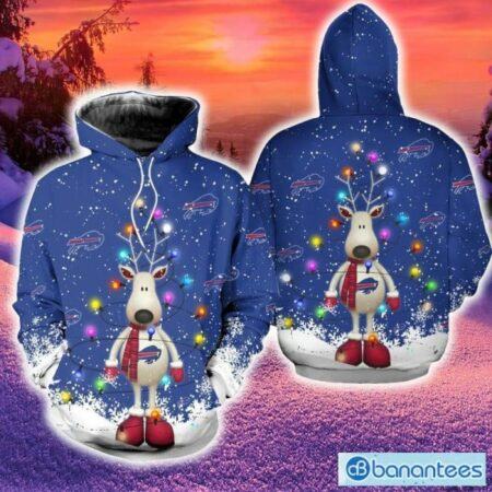 Buffalo Bills Hoodie Zip Hoodie Blue Print Holiday Gift For Fans Christmas