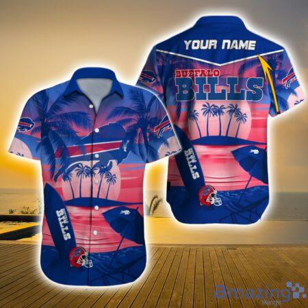 Buffalo-Bills-NFL-Custom-Name-Aloha-Summer-Beach-Sunset-Hawaiian-Shirt-Gift-For-Fans
