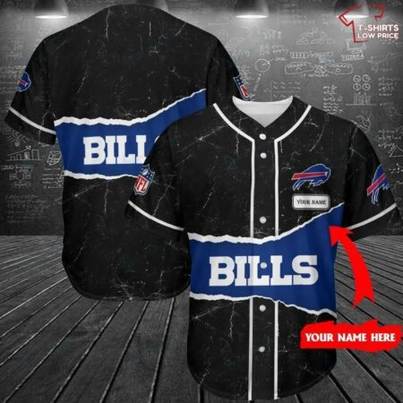 Buffalo-Bills-Personalized-Black-NFL-Baseball-Jersey-Shirt