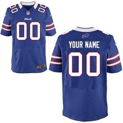 Nike NFL Buffalo Bills Customized Royal Blue Jersey - Elite