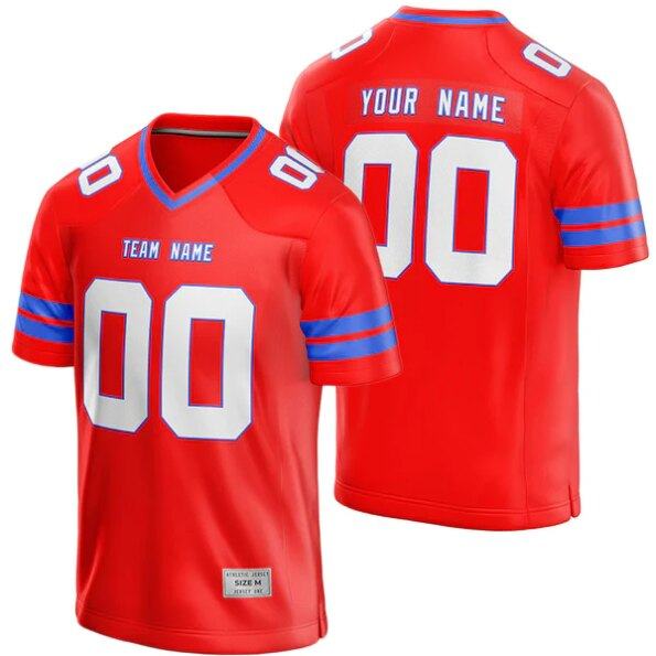 buffalo bills Custom Red Football Jersey