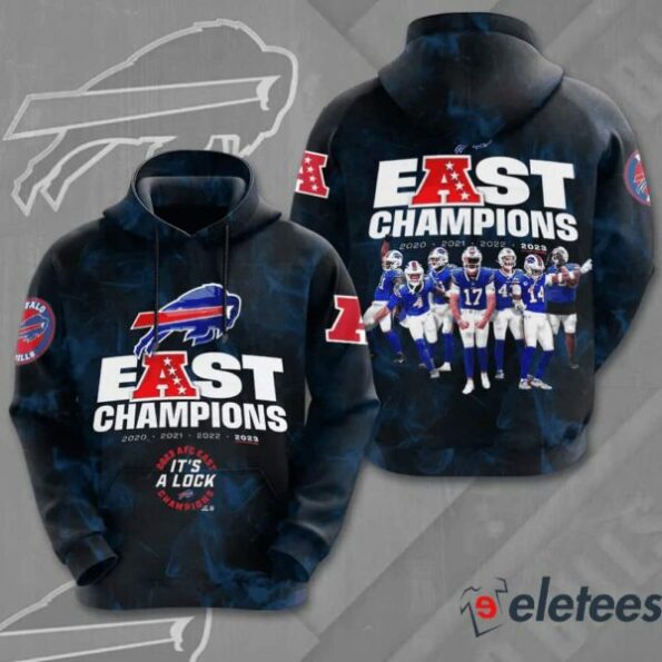 Bills East Champions 4 Years In A Row 2023 3D hoodie It’s A Lock