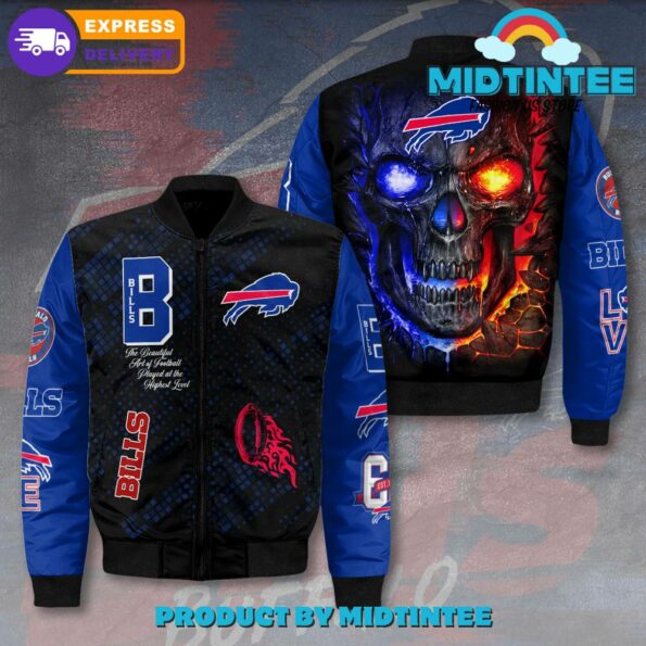 Buffalo Bills NFL Skull Bomber Jacket